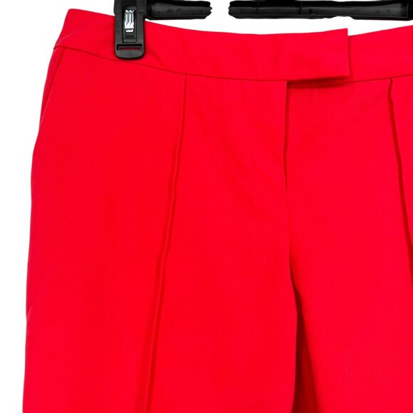 Worthington Flat Front Ankle Pants Salmon Bright Pink Size 8 - Picture 3 of 8